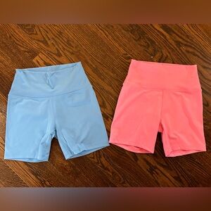 Wild Fable Pastel Blue and Pink Bike Shorts